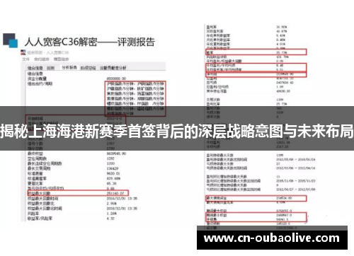 揭秘上海海港新赛季首签背后的深层战略意图与未来布局